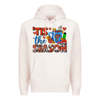 Pale Pink tis the season  basketball coffee mug Premium Hoodie - FaDigitalArtStudio