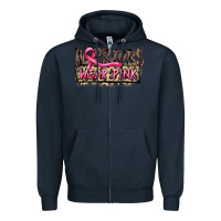Navy Warriors wear pink Zipper Hoodie - FaDigitalArtStudio