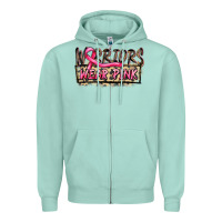 Seafoam Warriors wear pink Zipper Hoodie - FaDigitalArtStudio