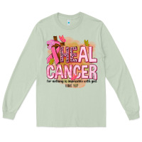 Matcha heal cancer for nothing is impossible with god Long Sleeve Tee - NancyCooperArtShop
