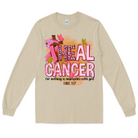 Mushroom heal cancer for nothing is impossible with god Long Sleeve Tee - NancyCooperArtShop