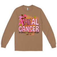 Toasted Coconut heal cancer for nothing is impossible with god Long Sleeve Tee - NancyCooperArtShop