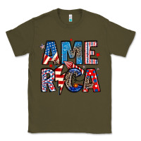 Army Green america 4th of july Classic Tee - Artiststas