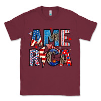 Burgundy america 4th of july Classic Tee - Artiststas