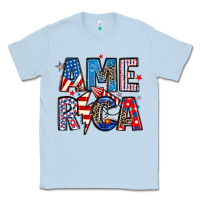 Dusty Blue america 4th of july Classic Tee - Artiststas