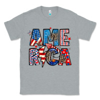 Heather Grey america 4th of july Classic Tee - Artiststas