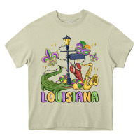 Mossy louisiana mardi gras Heavy Core Tee - MaliasSmallBusiness