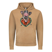 Vintage Camel baby pig with leopard heart Vintage Hoodie - BarkalooDesign