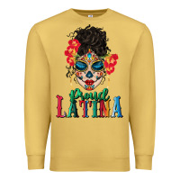Antique Gold proud latina Premium Sweatshirt - BundleAndBundleShop