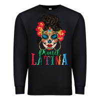 Black proud latina Premium Sweatshirt - BundleAndBundleShop
