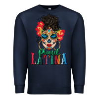 Navy proud latina Premium Sweatshirt - BundleAndBundleShop
