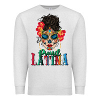 Oatmeal Heather proud latina Premium Sweatshirt - BundleAndBundleShop