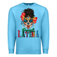 Ocean Blue proud latina Premium Sweatshirt - BundleAndBundleShop