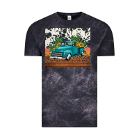 Cloud Black western farm truck cactus and sunflowers Vintage Tee - Jasminsmagicworld