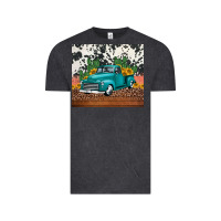 Vintage Black western farm truck cactus and sunflowers Vintage Tee - Jasminsmagicworld