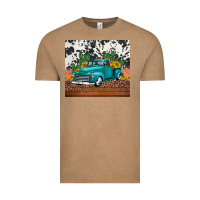 Vintage Coffee western farm truck cactus and sunflowers Vintage Tee - Jasminsmagicworld