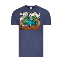 Vintage Denim western farm truck cactus and sunflowers Vintage Tee - Jasminsmagicworld