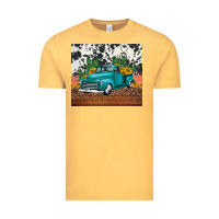Vintage Mustard western farm truck cactus and sunflowers Vintage Tee - Jasminsmagicworld