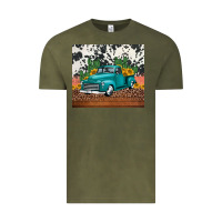 Vintage Olive western farm truck cactus and sunflowers Vintage Tee - Jasminsmagicworld