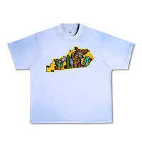 Grape Ice Kentucky Map Western Sunflower Pattern Urban Heavy Tee - Bettercallsaul