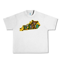 Lunar Rock Kentucky Map Western Sunflower Pattern Urban Heavy Tee - Bettercallsaul