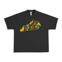 Pigment Black Kentucky Map Western Sunflower Pattern Urban Heavy Tee - Bettercallsaul
