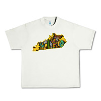 Pistachio Kentucky Map Western Sunflower Pattern Urban Heavy Tee - Bettercallsaul