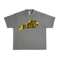 Tornado Kentucky Map Western Sunflower Pattern Urban Heavy Tee - Bettercallsaul
