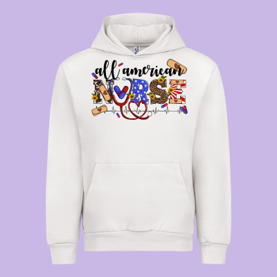 All American Nurse Urban Hoodie Designed By Artiststas