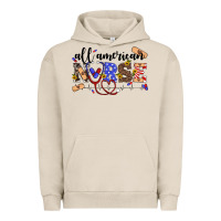 Pigment French Oak all american nurse Urban Hoodie - Artiststas