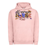 Pigment Salmon all american nurse Urban Hoodie - Artiststas