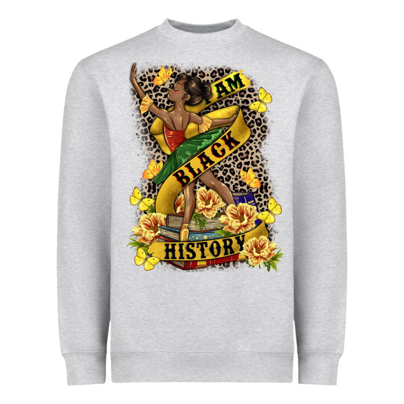 I Am Black History Heavyweight Sweatshirt by CowGirlArtShop | Teevron