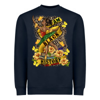 Navy i am black history Heavyweight Sweatshirt - CowGirlArtShop