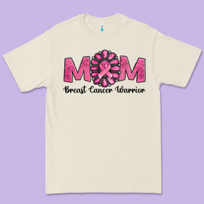 Breast Cancer Warrior Mom Premium Tee Designed By Nancycooperartshop