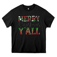 Black merry christmas y'all Heavy Core Tee - AdoDesignShop
