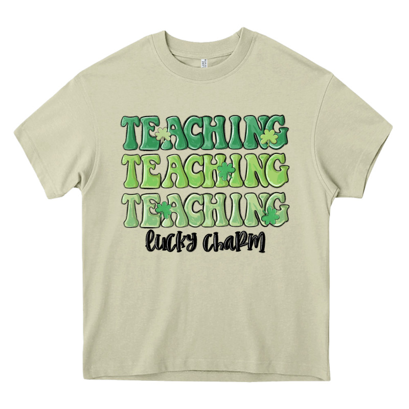 Teaching Lucky Charm Heavy Core Tee by MaliasSmallBusiness | Teevron
