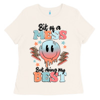 Bone bit of a mess but doing my best Ladies Tee - MaliasSmallBusiness