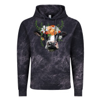 Cloud Black holstein cow head Vintage Hoodie - BarkalooDesign