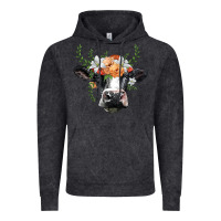 Vintage Black holstein cow head Vintage Hoodie - BarkalooDesign