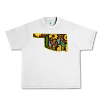 Lunar Rock Western Oklahoma Map Sunflower Pattern Urban Heavy Tee - Bettercallsaul