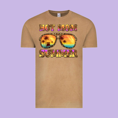 Hot Mom Summer Vintage Tee Designed By Barkaloodesign