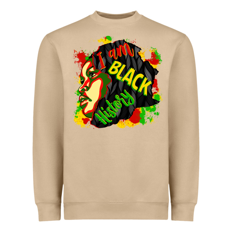 I Am Black History Heavyweight Sweatshirt by CowGirlArtShop | Teevron