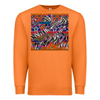 Carrot african ankara zebra seamless pattern Premium Sweatshirt - BundleAndBundleShop