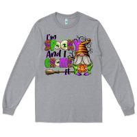 Heather Grey I'm Spooky and I Gnome It Long Sleeve Tee - texasbilliewilder