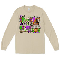 Mushroom I'm Spooky and I Gnome It Long Sleeve Tee - texasbilliewilder