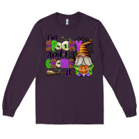 Plum I'm Spooky and I Gnome It Long Sleeve Tee - texasbilliewilder