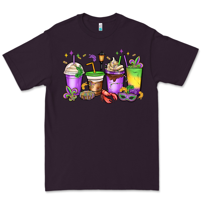 Mardi Gras Coffee Cups Premium Tee by MaliasSmallBusiness | Teevron