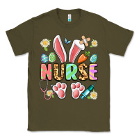 Army Green easter nurse bunny Classic Tee - Artiststas