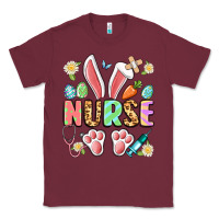 Burgundy easter nurse bunny Classic Tee - Artiststas