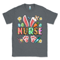 Charcoal Heather easter nurse bunny Classic Tee - Artiststas